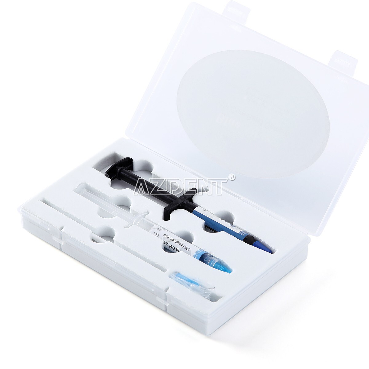 Dental Orthodontic Adhesive Light Cure Blue Glue Adhesive Paste+Etchant Acid Gel