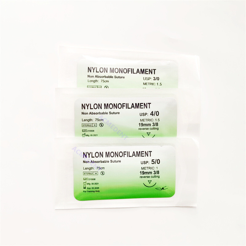 Impacted Tooth Extraction Silk Gut PGA Dental Traning Train Nylon
