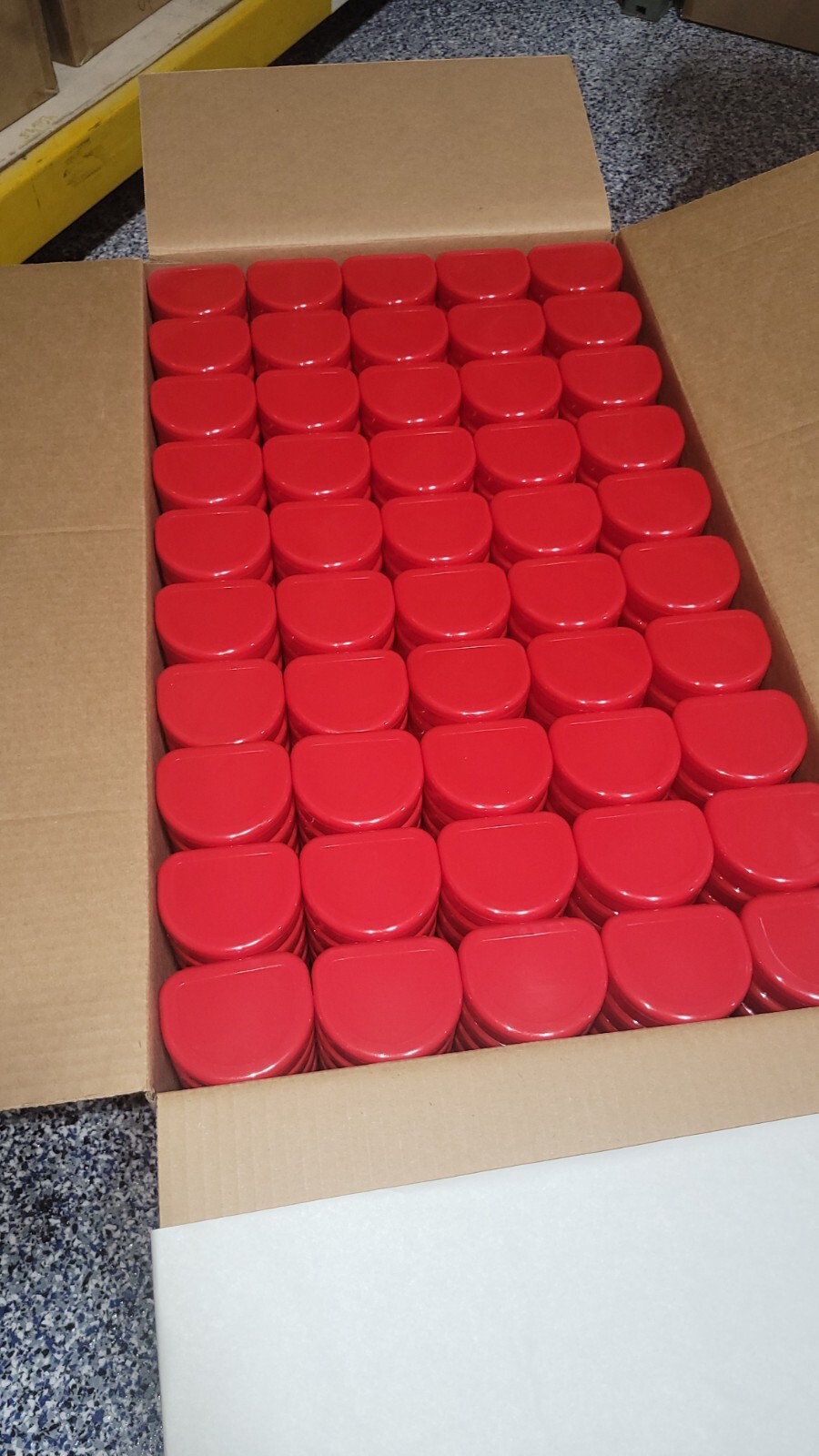 500 Red Retainer Aligner Box Orthodontic Dental Cases Mouth guard, Storage Case