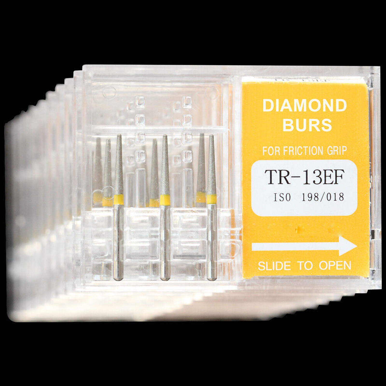 10 Packs DIA-BURS Dental High Speed Handpiece Diamond Burs Drill all Types