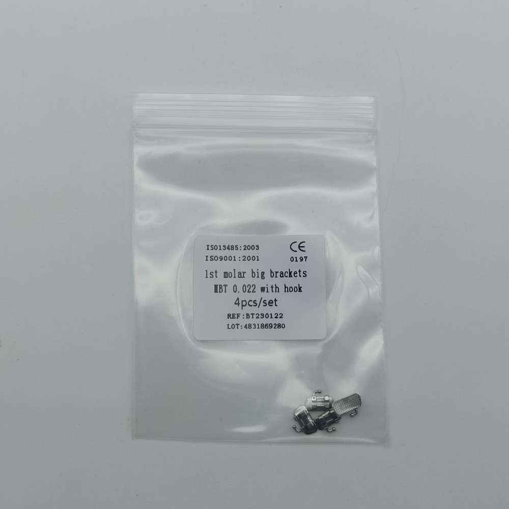 50Sets Dental 1st Brackets Molar Wide Big Bracket Orthodontic Roth MBT 022 Hooks