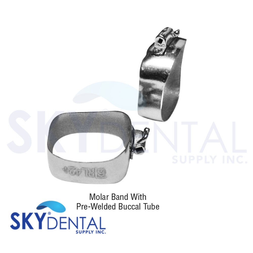 1st Dental Molar Bands with Pre-Welded Buccal Tubes Slot .018 or .022
