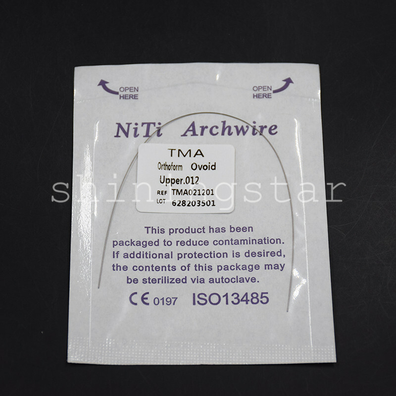 10 Packs Dental Ortho TMA Titanium Molybdenum Alloy Round Arch Wire Expanded