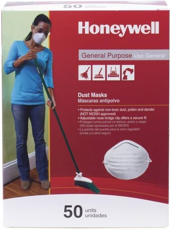 Soft and Odorless Disposable Dust Mask – Box of 50 for Everyday Protection