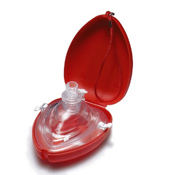 50 Pocket CPR mask in hard case. Mask with O2 inlet