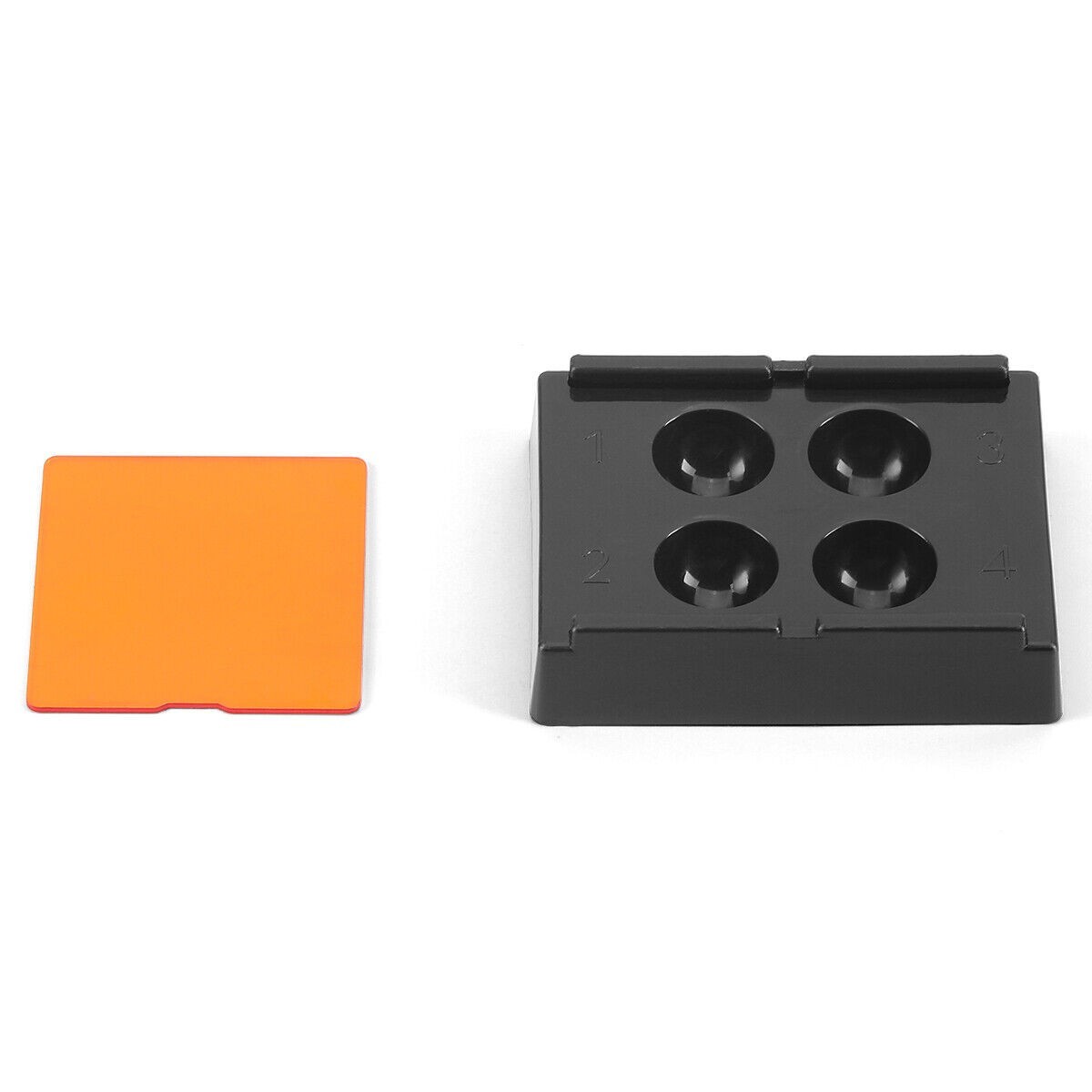 Dental Mixing Wells 4 Well with Light Shield Cover 4 Holes Palette Bonding Tray