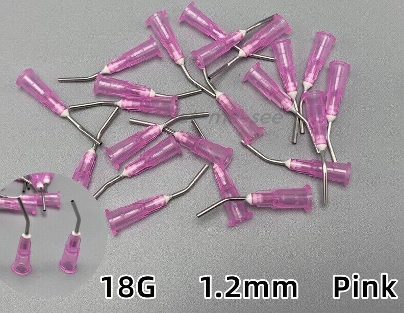 100Pcs/pack Dental Needle Tips for Etch Gel Composite Flow Applicator 18/19/20G