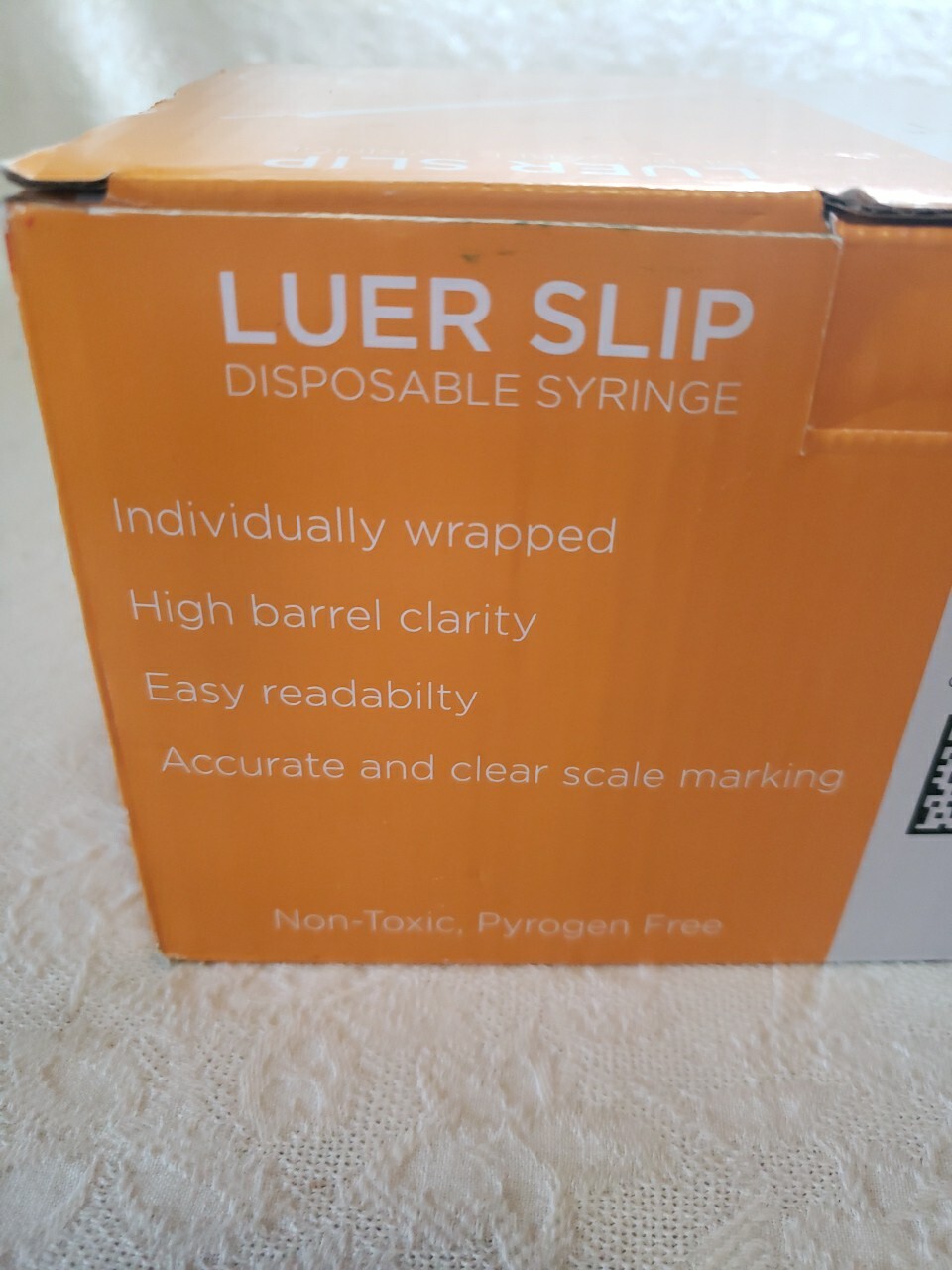 Box Of 100 1cc Syringe Without Needles Sterile Individual Wrapped Luer Slip