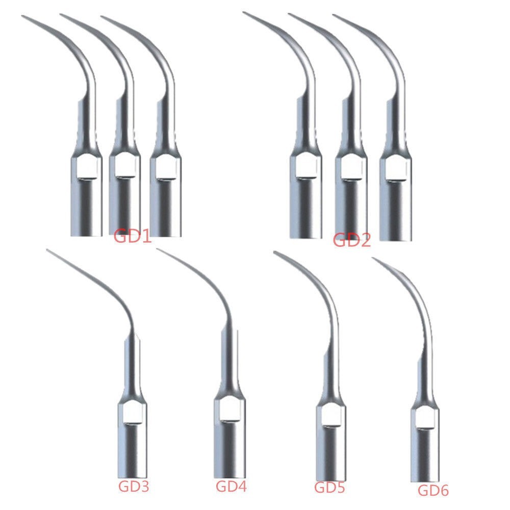 10 Dental Ultrasonic Scaler Scaling mixed Tips Fit DTE SATELEC Handpiece GD1-GD6