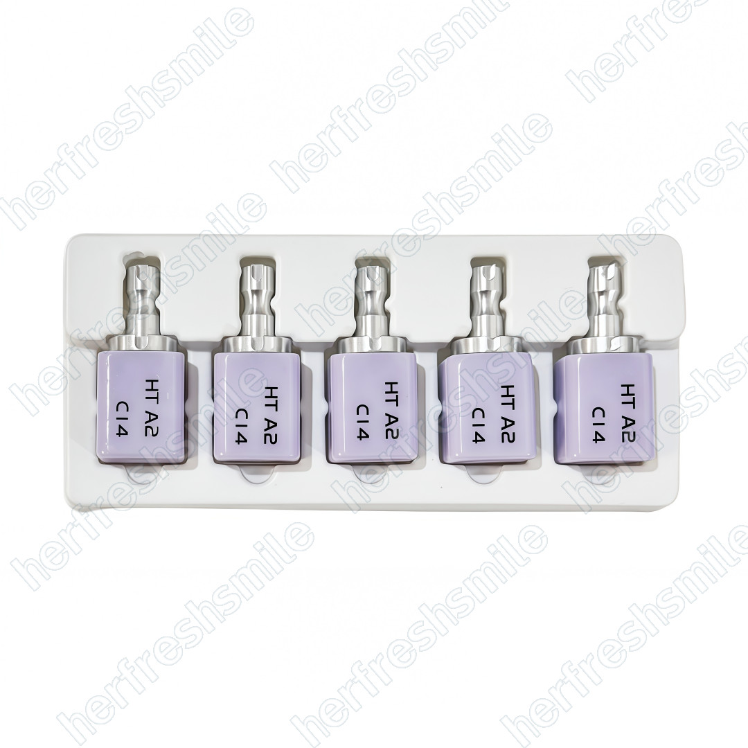 5Pcs Dental CAD CAM C14 Block HT/LT Blocks Glass Ceramic Lithium Disilicate USA