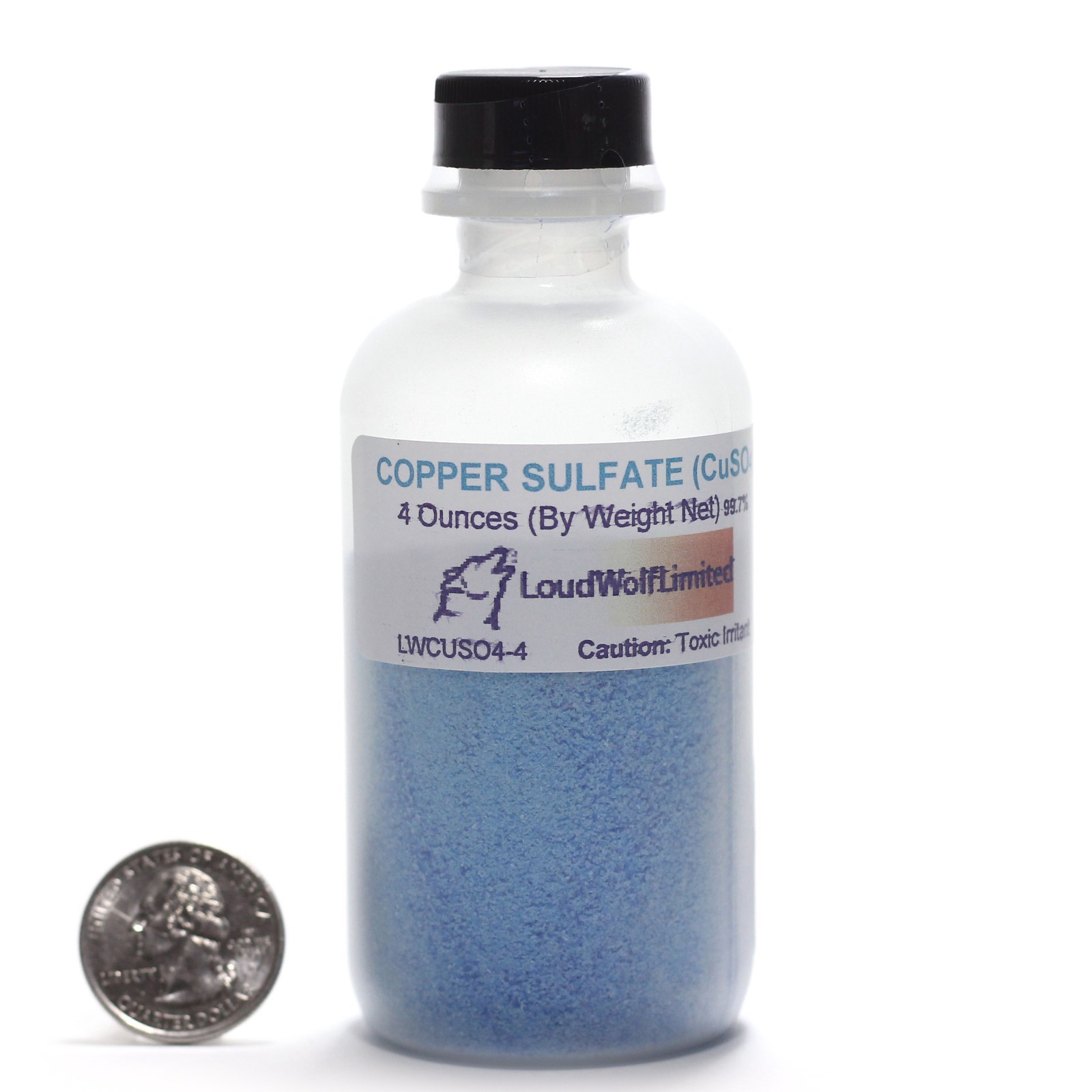 Copper Sulfate, 4oz, General Purpose Grade, Sturdy Bottle SHIPS SAME DAY