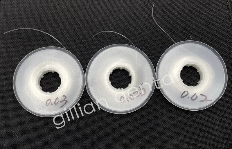 Dental Orthodontic Clear Powerful Solid Elastic Thread 7m/Roll 0.02 0.025 0.03″
