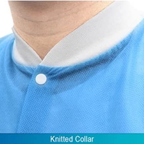10-100Pcs Disposable Lab Jackets Unisex Hip-Length Lab Coats 45gsm (XL)