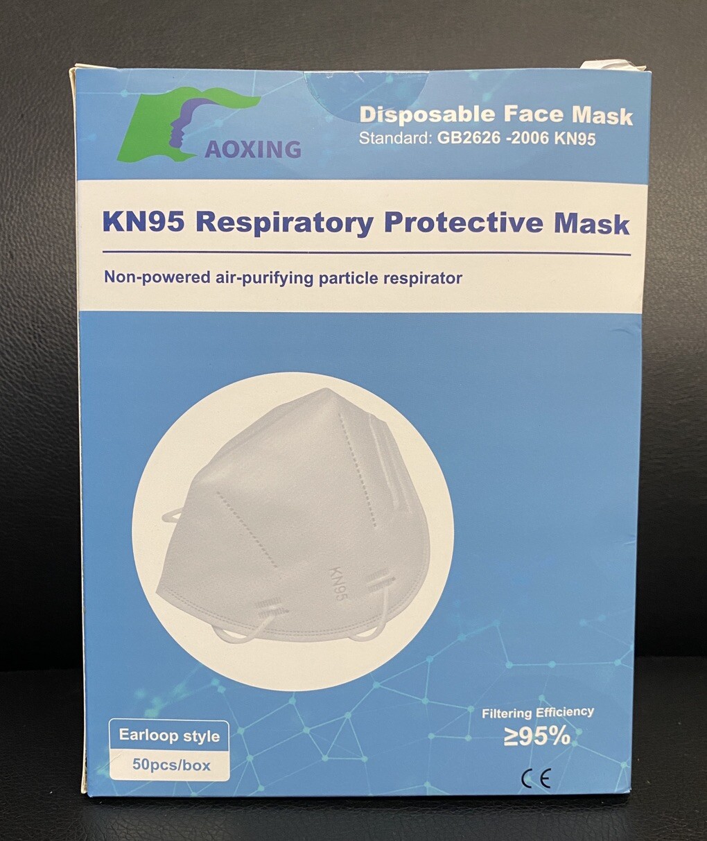 50 PACK KN95 Disposable Face Mask GB2626-2006 Respiratory Protective Mask