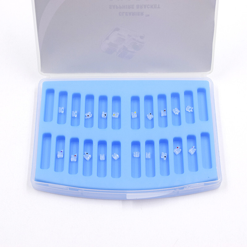 20Pcs/Box Dental Orthodontic Sapphire Bracket Monocrystalline Roth 022 345Hook