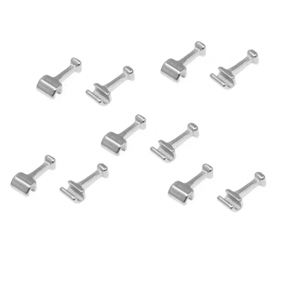 10pcs/pack Dental Orthodontic Crimpable Hook Long/Medium/Short Stainless Steel
