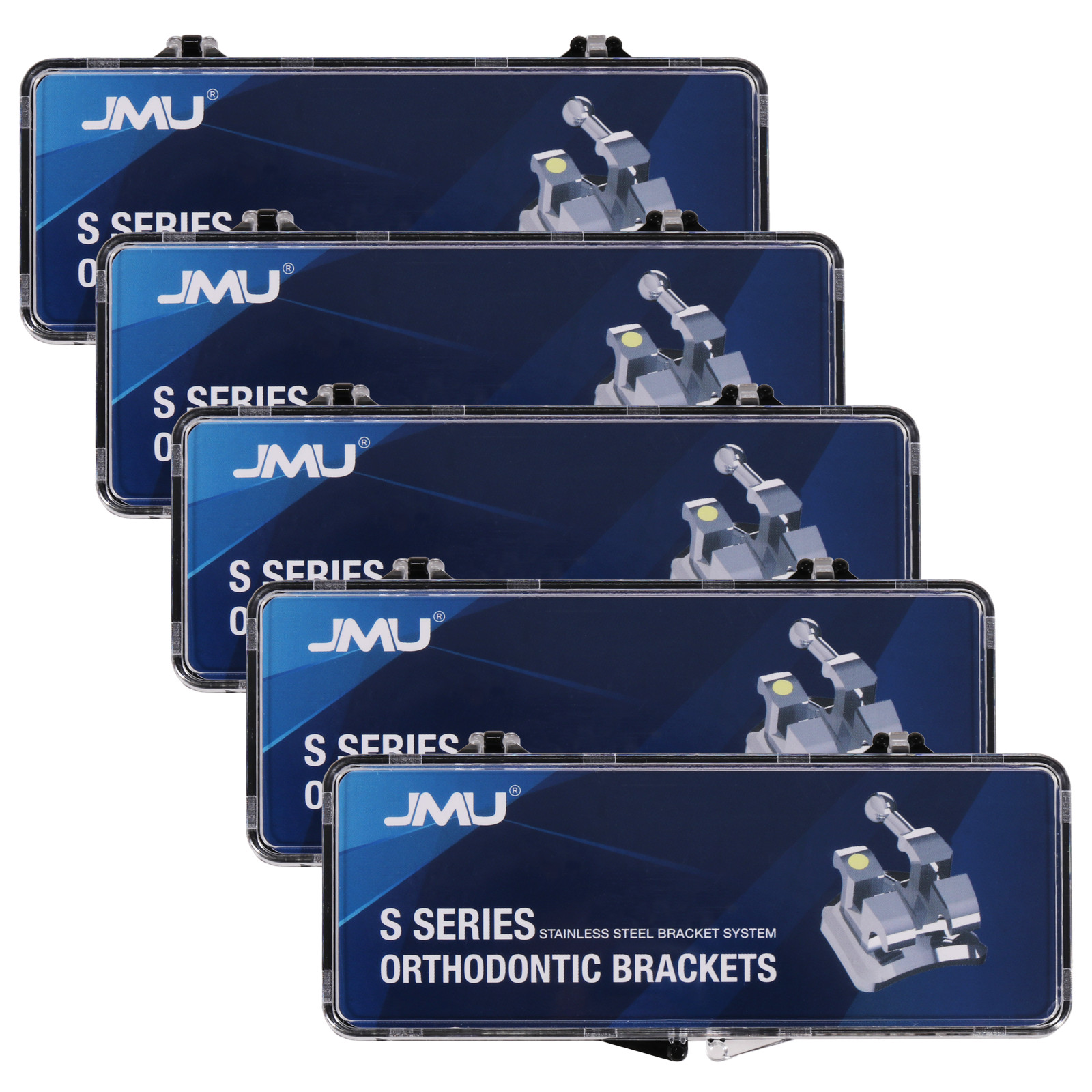 JMU Dental Orthodontic Metal Brackets Braces Standard Roth/MBT 018/022 Hooks 345