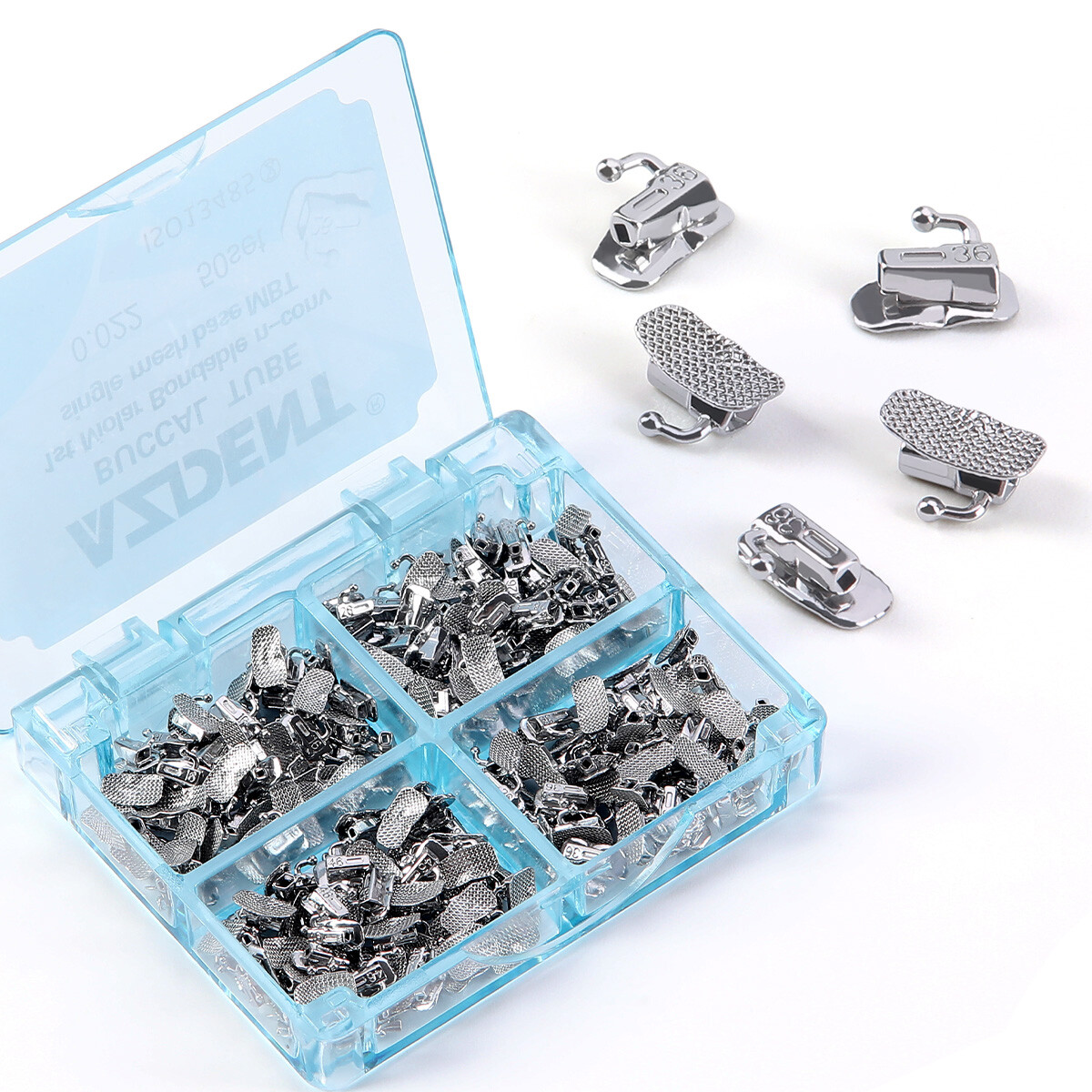 Dental Orthodontic Buccal Tubes 1st 2nd Molar Roth/MBT 022 018 Bondable Non-Conv