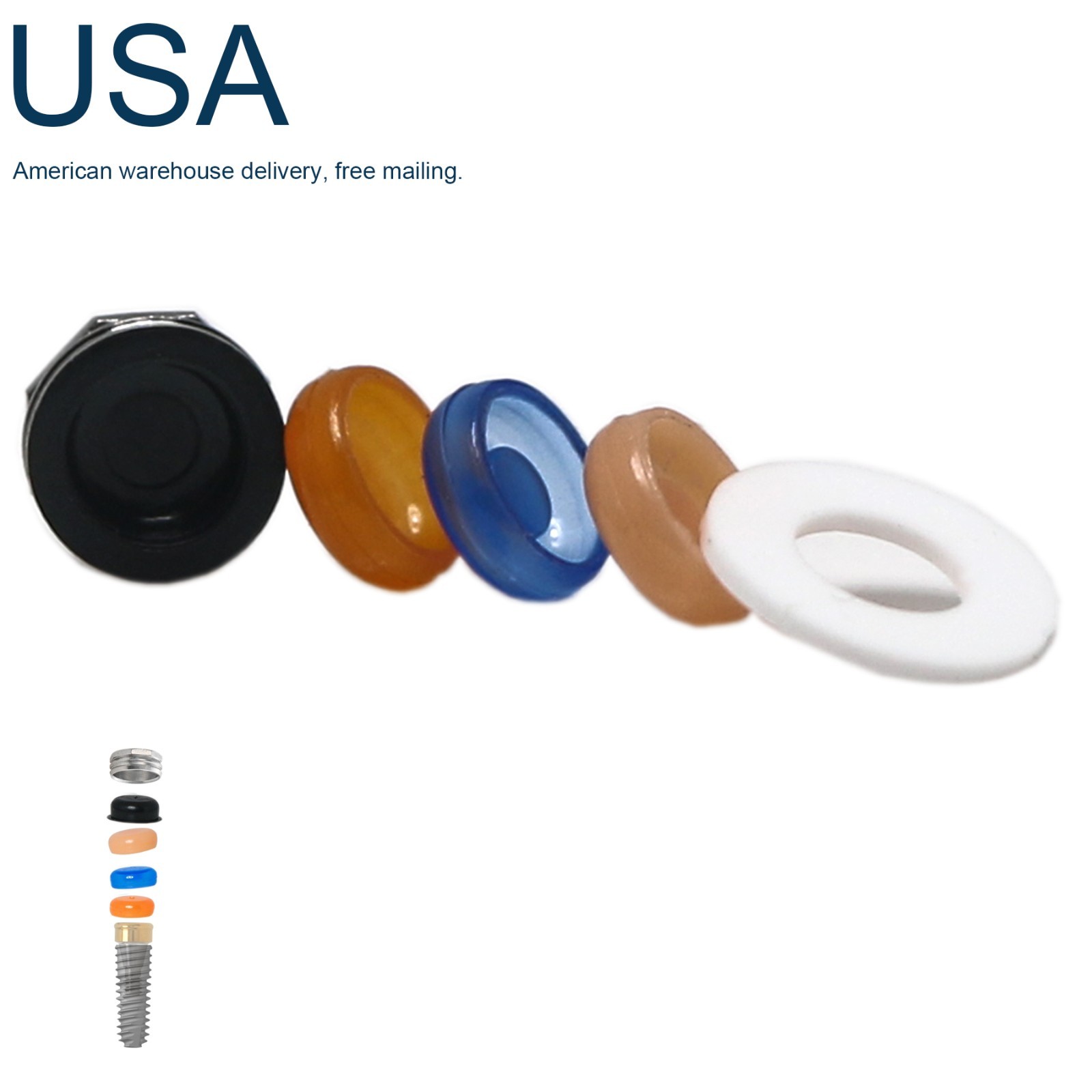 Hiossen Dental attachment overdenture Locator Abutment for Inter ET Mini/Regular