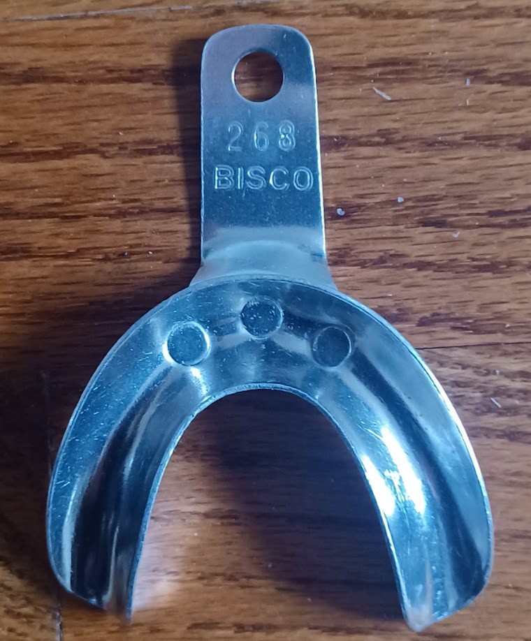 Crescent Dental Impression Trays Set of 11 w/ One Bisco Mandibular Intruder