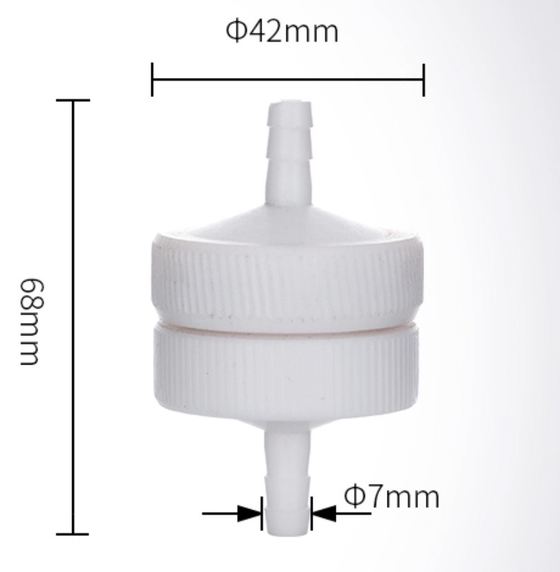 Lab Filter Membrane Holder PTFE 13-90mm Acid Alkali Gas Sampling Adapter