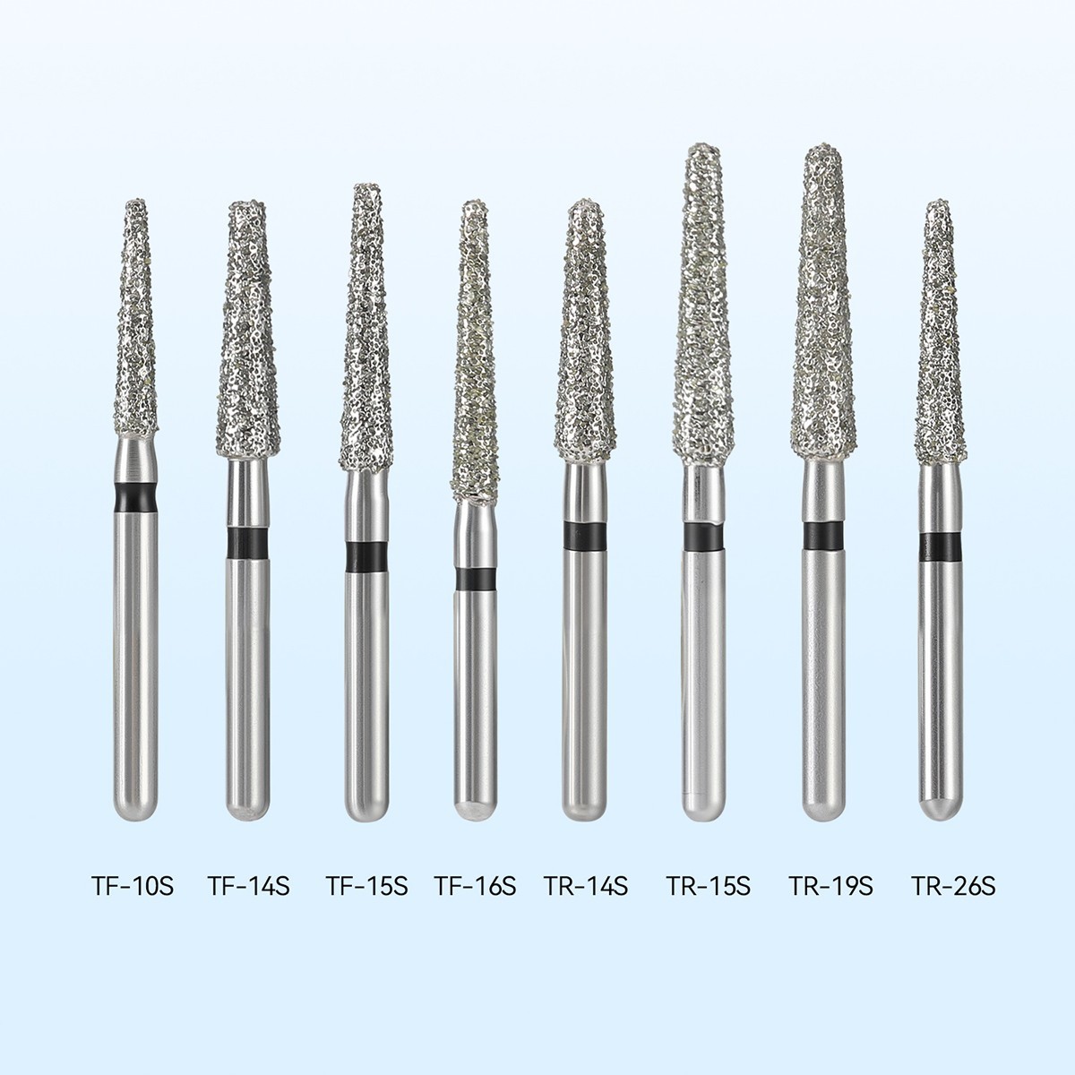 AZDENT Dental Diamond Burs Super Coarse Black FG 1.6mm for High Speed Handpiece