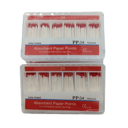 10Packs Dental Absorbent Paper Points Taper 0.04 25# Fit Endodontic Root Canal