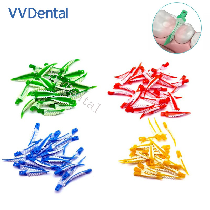 100pcs/box Mix Dental Interdental Wedges Sealing Composite Wedge Silicone