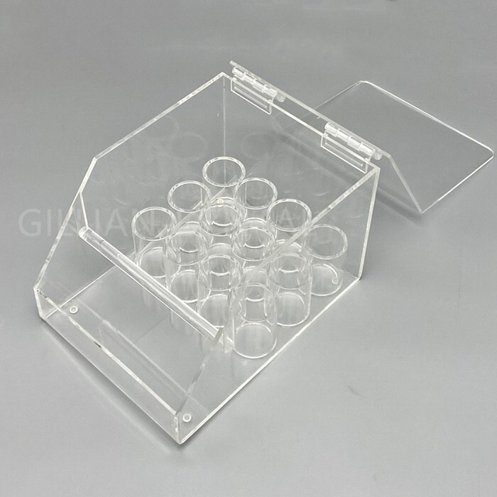 1 Box Dental Orthodontic Elastics Power Chains Ligature Ties Holder Acrylic Case