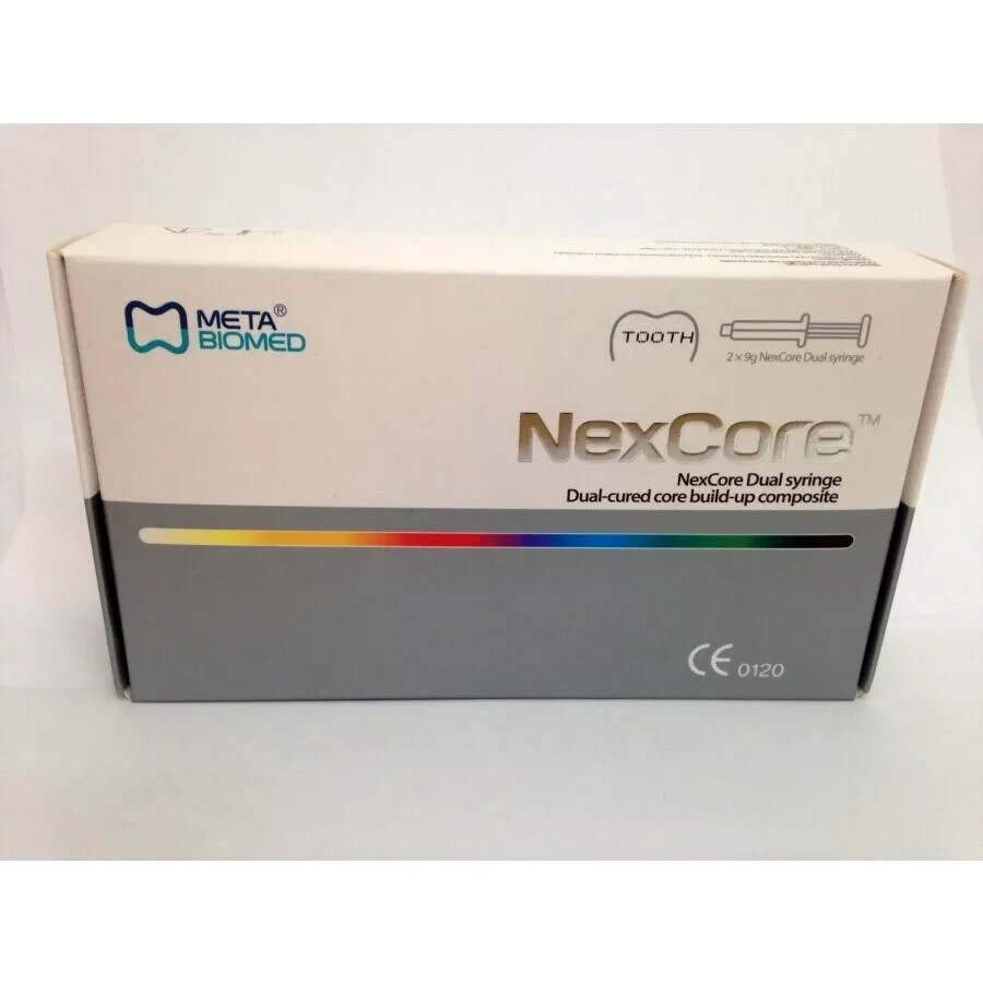 Meta Biomed Nexcore Dual Cured Core-Build Up Composite Resin Cement Dual Syr