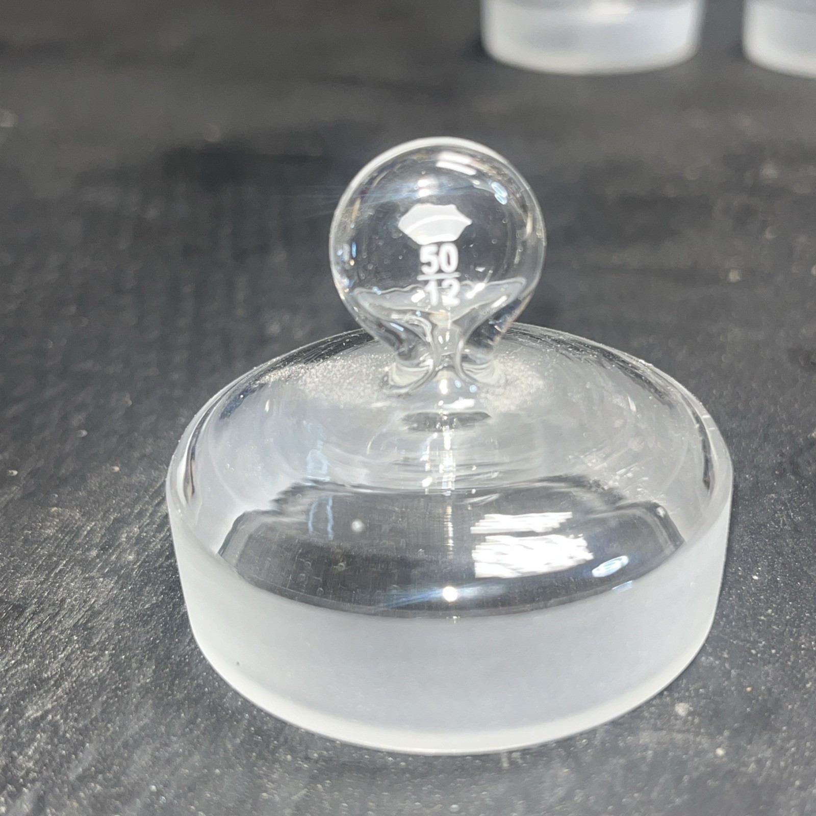 Unbranded 50/12 Joint Hollow Glass Pennyhead Stopper Only (For Weighing Bottles)