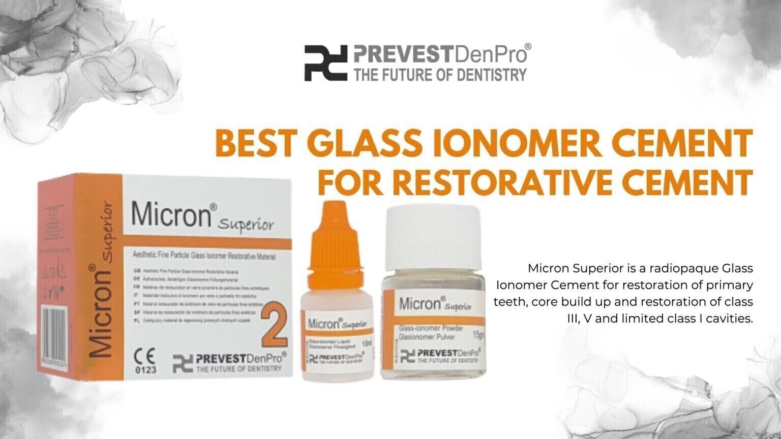 Prevest Micron Superior 2 Dental Glass Ionomer Cement GIC Restorative Filling