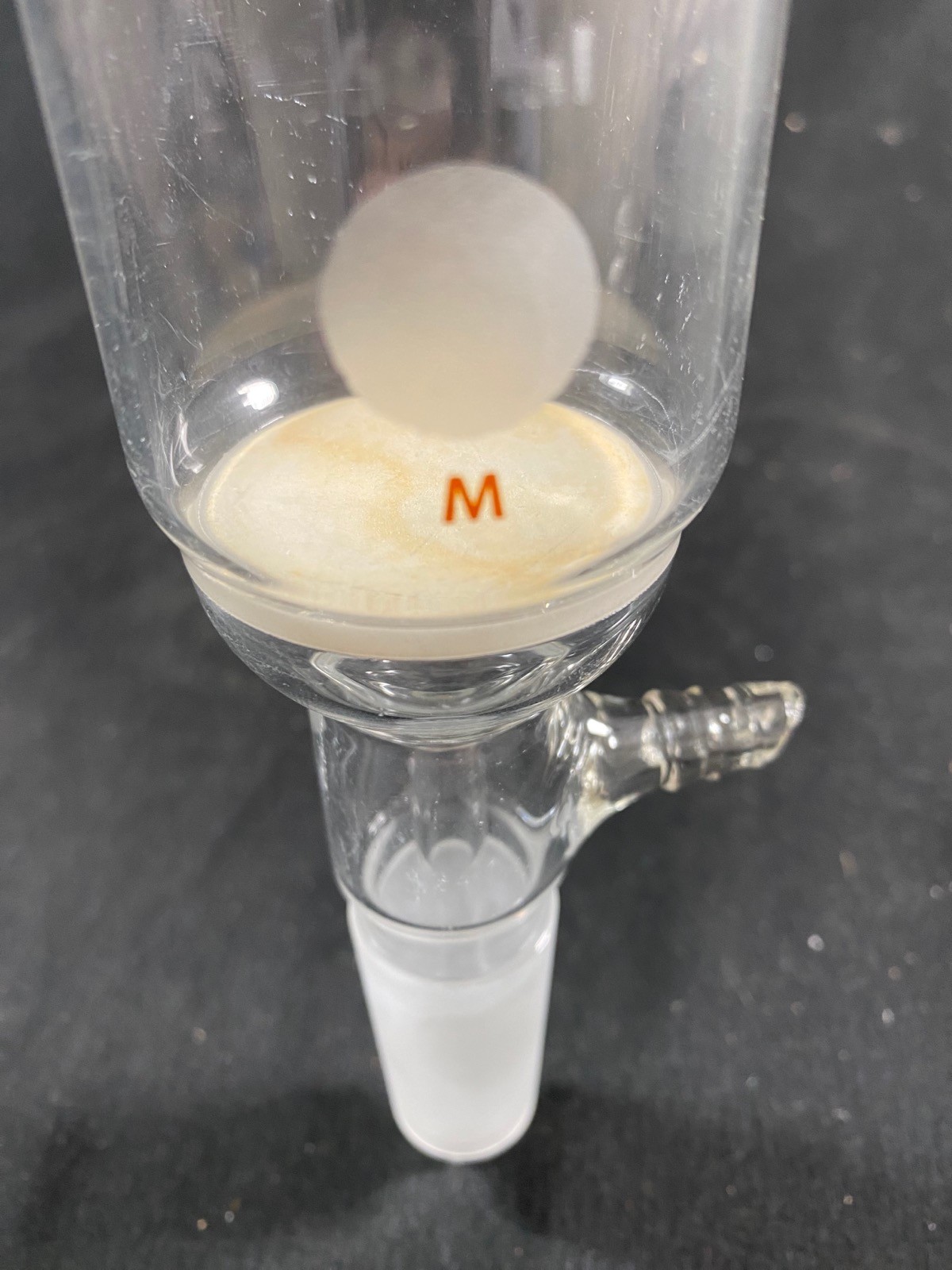 CHEMGLASS Glass 60mL M Frit 24/40 Vacuum Buchner Filter Funnel CG-1406-08 (B)