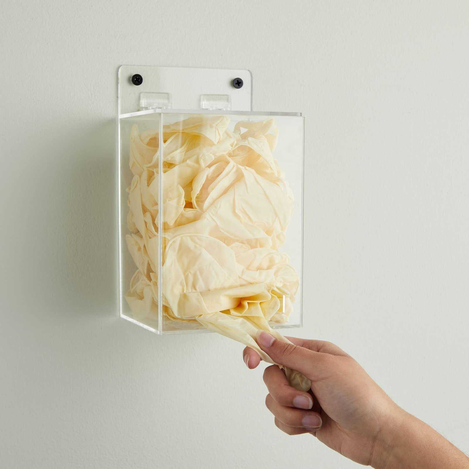 Okuna Outpost Wall Mount Glove Dispenser – 5 x 4.5 x 8.5 In, Clear