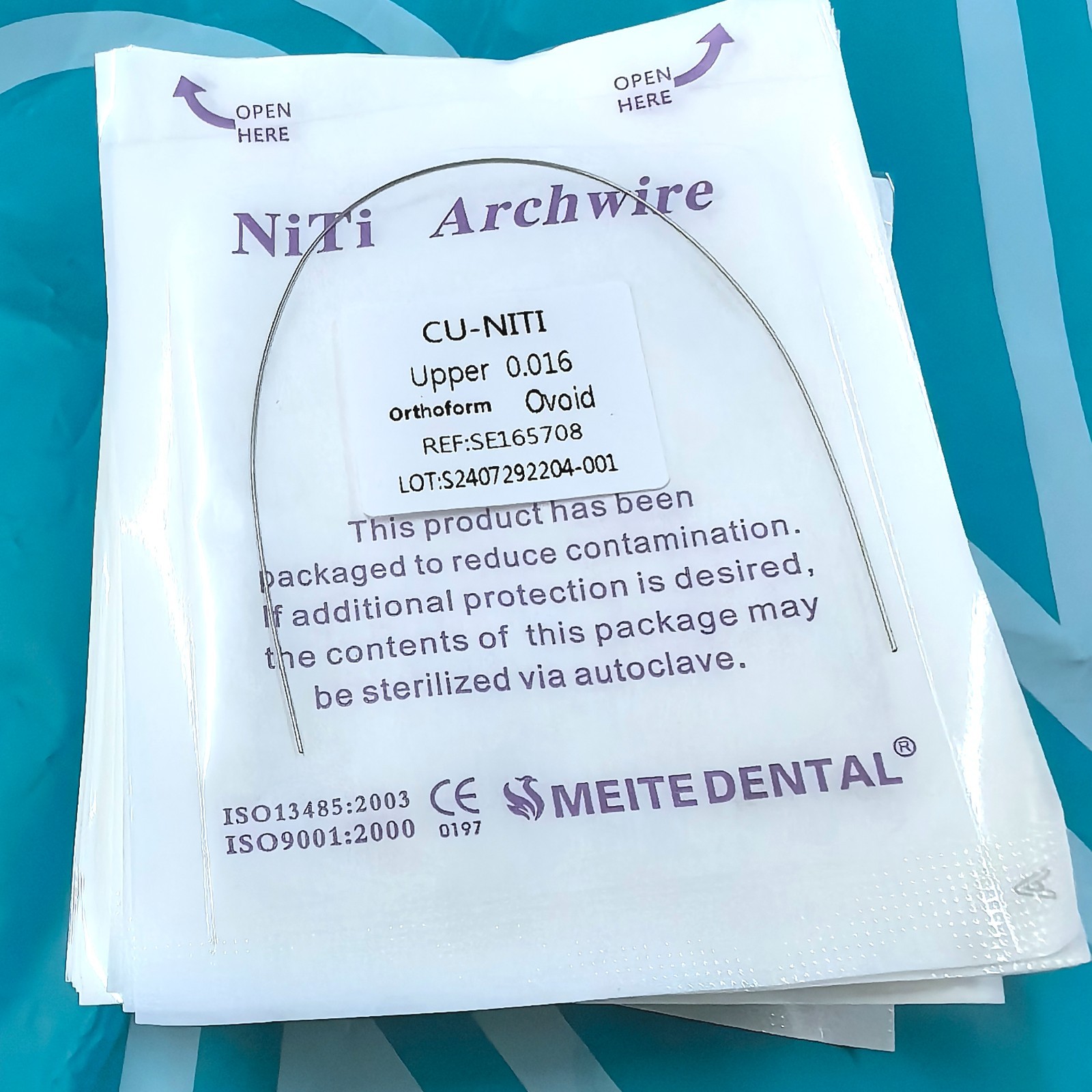 10Bags Dental Orthodontic Super Elastic Arch Wires Copper Cu-NiTi ROUND Form