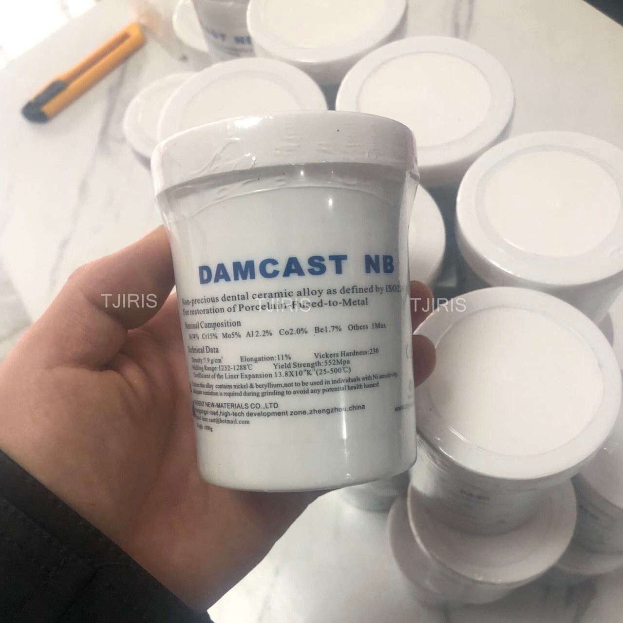 Dental Nickel Chrome Alloy with Beryllium for Ceramic Restorations 1kg