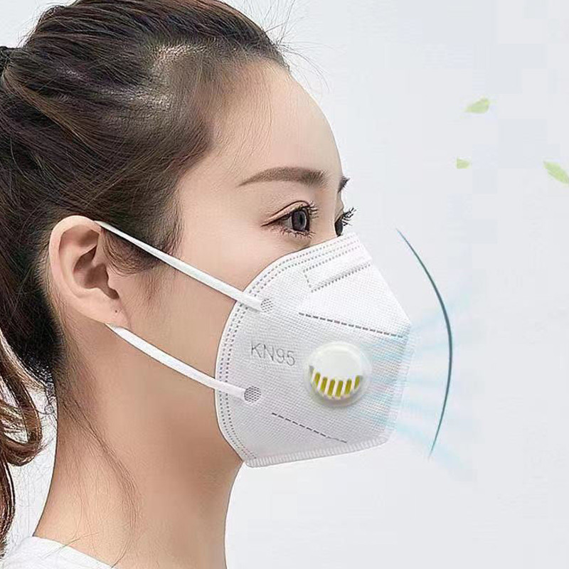 10 Pack KN95 Masks Gray/White Dust Masks with Exhalation Valve Breathable Masks