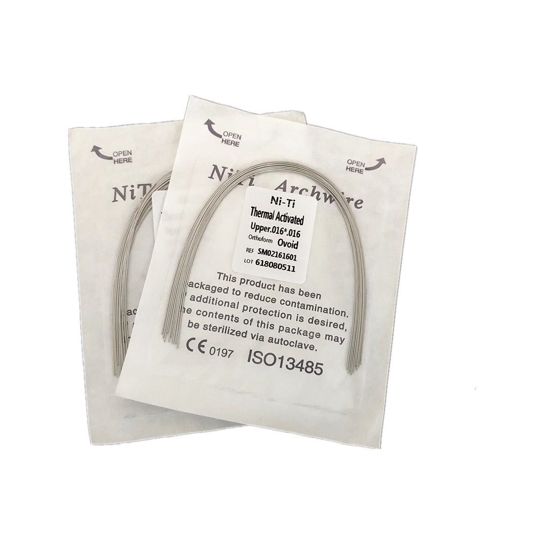 Dental Orthodontic Heat Thermal Activated Niti Rectangular Arch Wires
