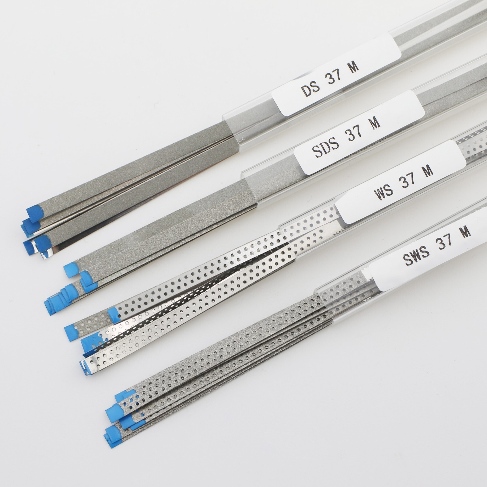 Dental Saw Diamond Polishing Finishing Strips Perforated Blade IPR Fine Medium