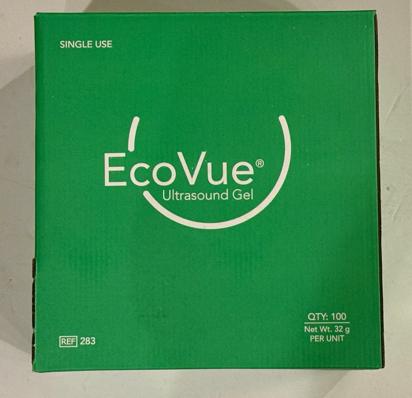 Ultrasound Gel EcoVue NonSterile 32 gram FlexPac 283 Box of 100 Exp 3-31-2028