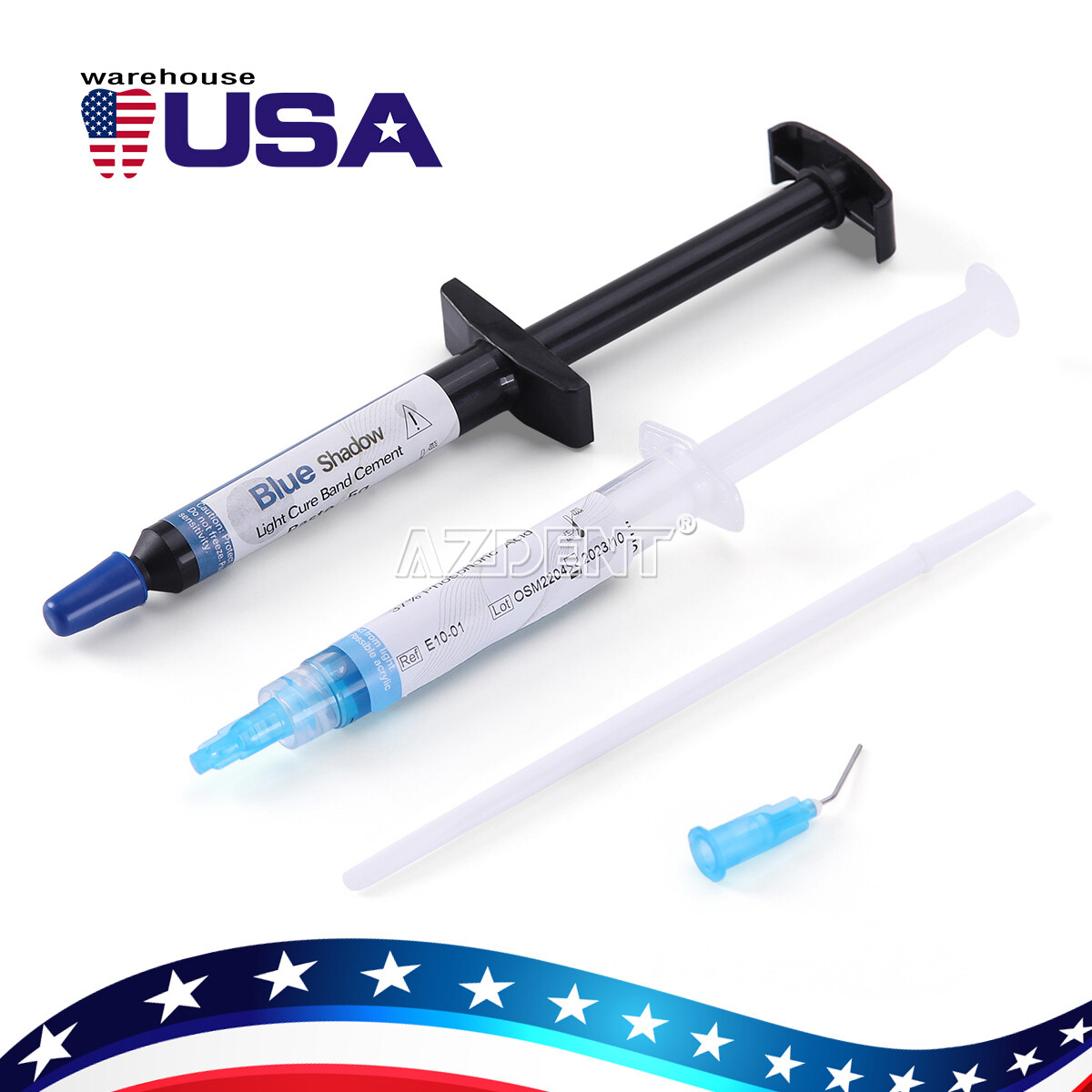 Dental Ortho Adhesive Light Cure Composite Resin Cement Blue Glue/Non-Mixed