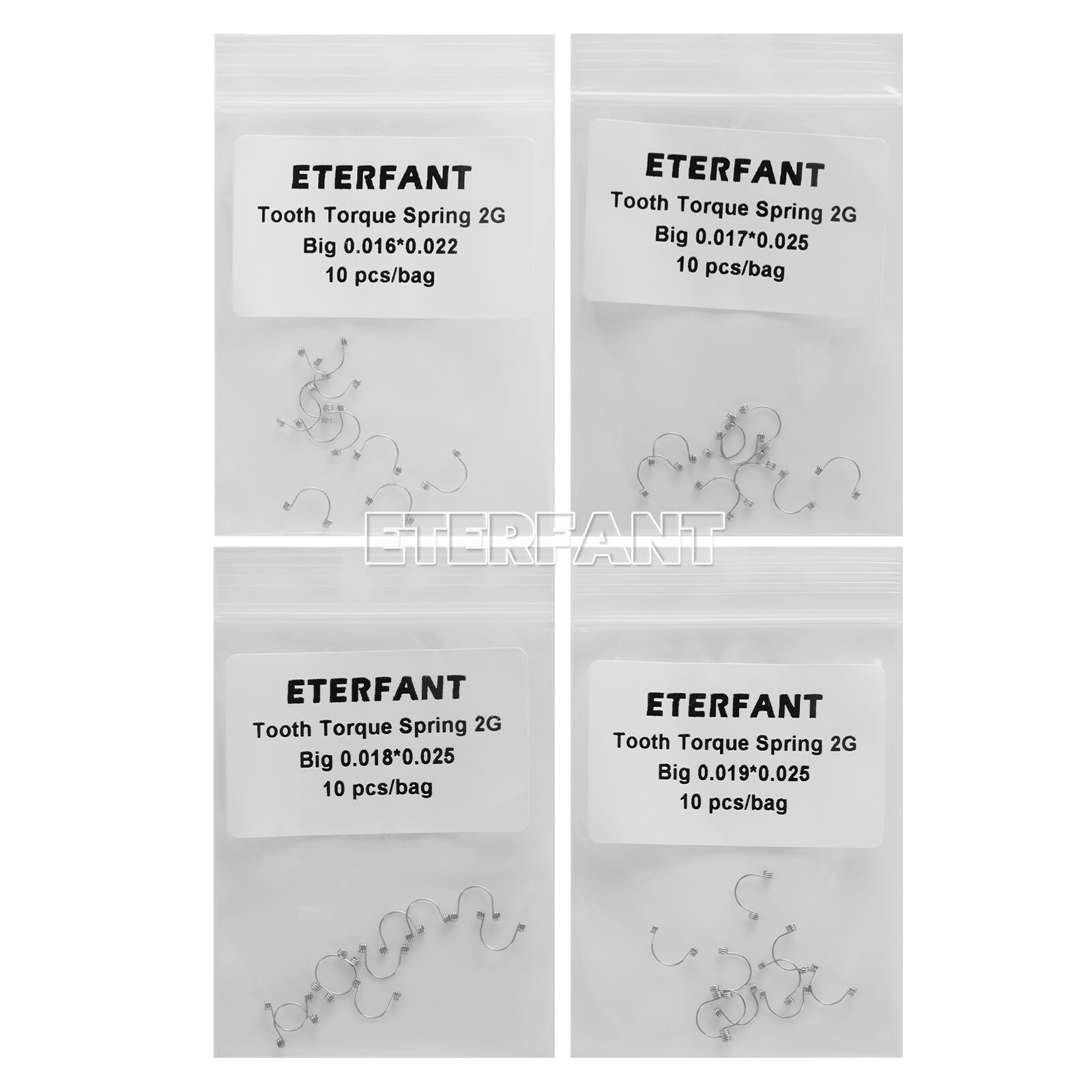 ETERFANT Dental 10PCs/bag Ortho Teeth Anterior Torque Springs Small/Medium/Large