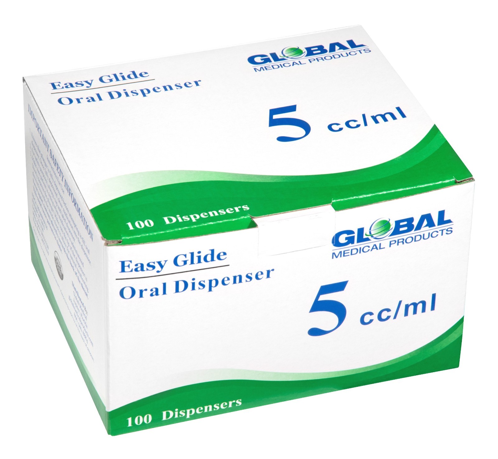 Global Medical Products – 5cc ORAL Syringe – QTY 100 – Sterile – NO TIP CAPS