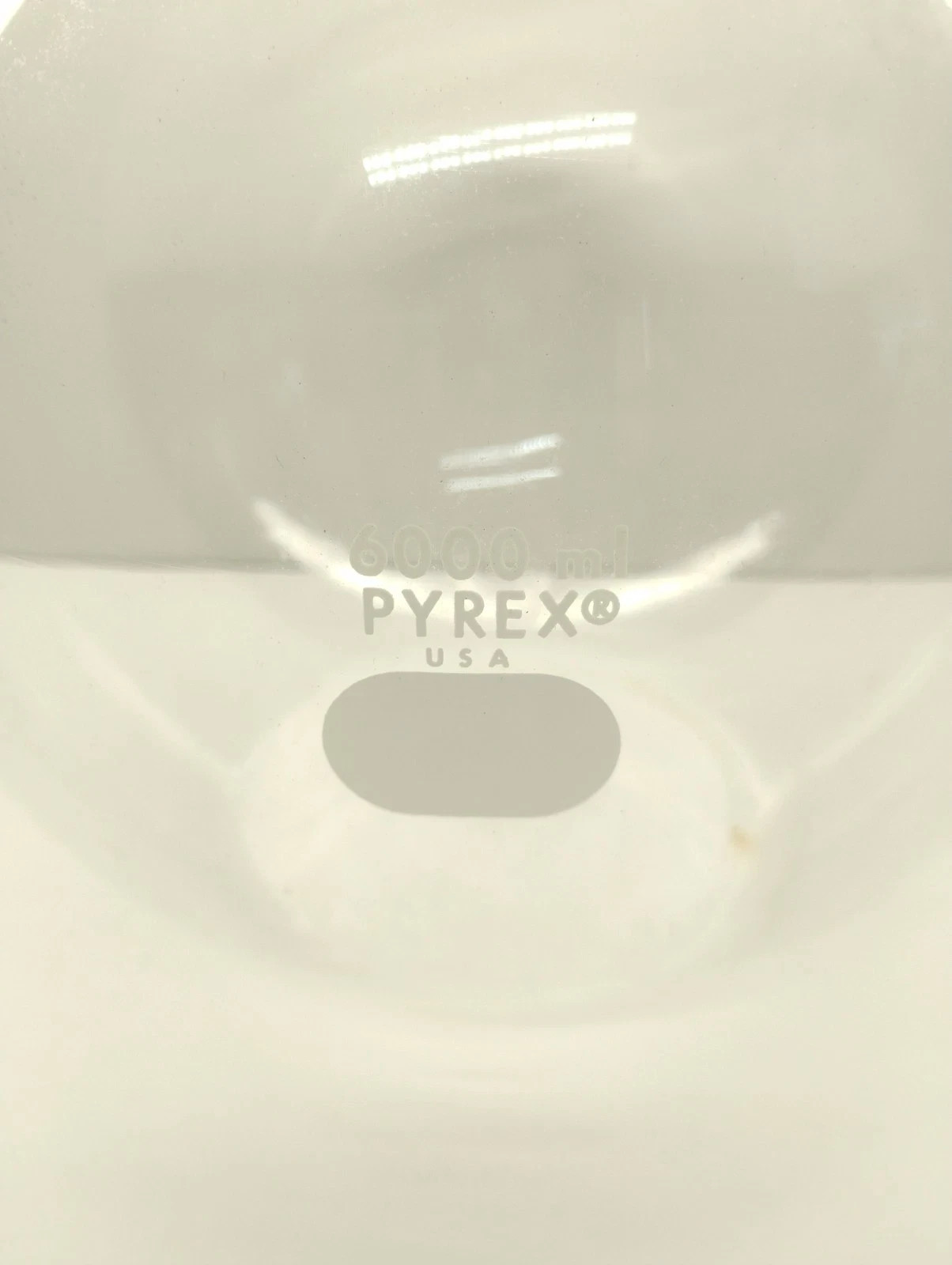 Rare PYREX Glass 6000mL Single Neck Round Bottom Boiling Flask