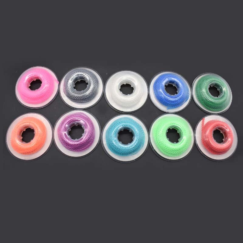 10Rolls Dental Orthodontic Elastic Ultra Power Chain Rubber Band 3 Size 10Colors