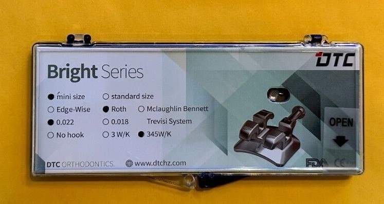 Bright Series Mini Roth brackets, 345 with hooks. 20/SET