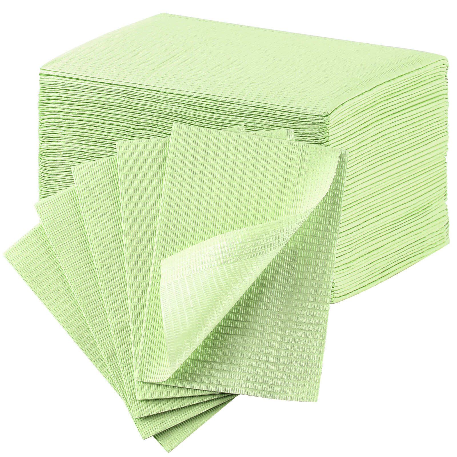 50pcs Dental Patient Bibs 3Ply Waterproof Bibs Medical Tattoo Towel Cover 13×18″