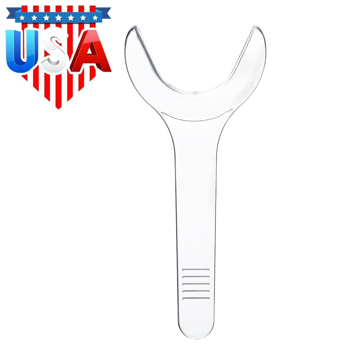 10pcs/packs Dental Autoclavable Lip Cheek Retractor T-shape Mouth Opener Clear