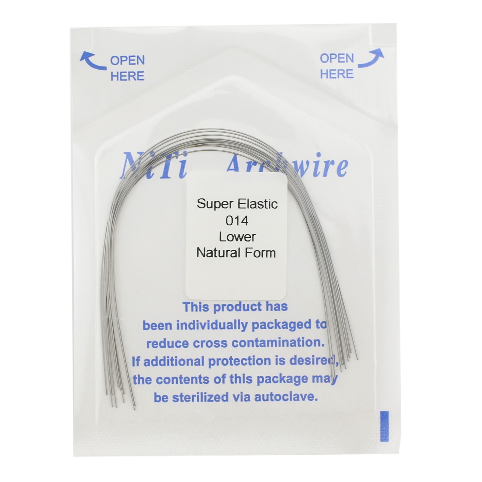 100PCS Dental Orthodontic Arch Wire Niti Natural Form Round Rectangular 16×22 14