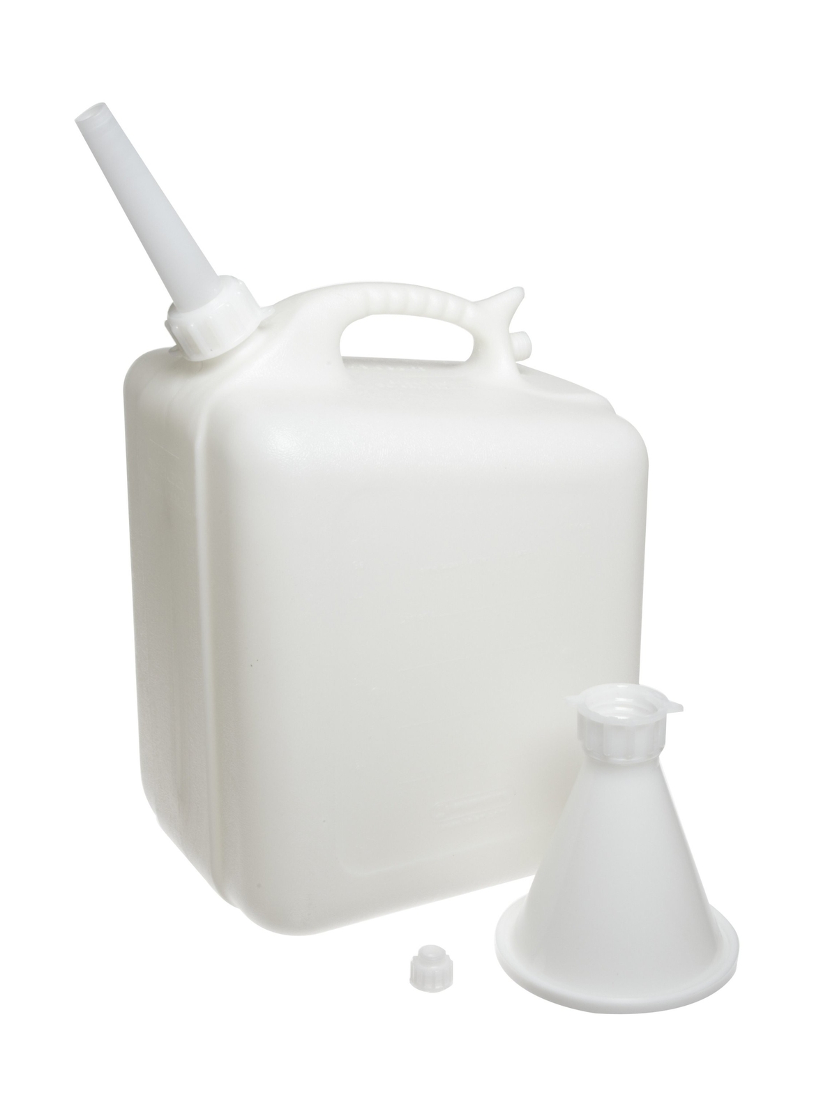SP Bel-Art Safety Waste 20 Liter (5 Gallon) Jug; Polyethylene, Funnel Top, 45…